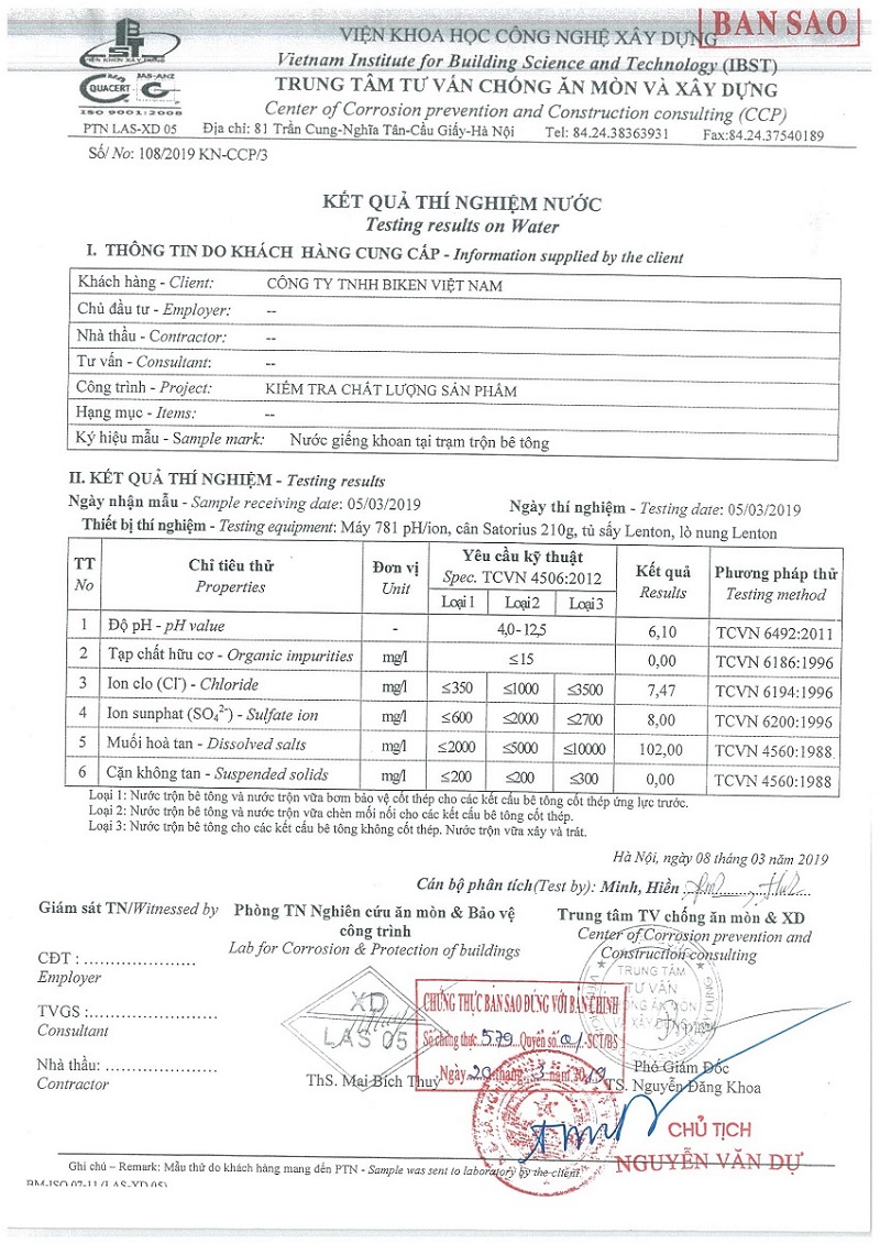 thành phần cấp phối bê tông tươi mác 250